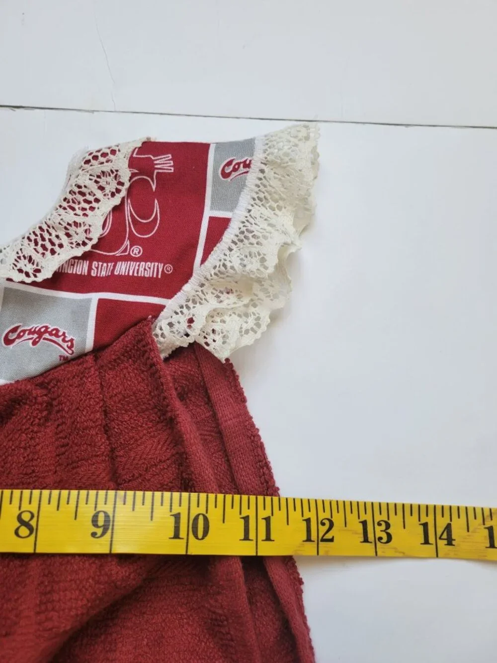 NWOT Washington State College Football  Dishtowel Dress Fans Decor Sport Fans